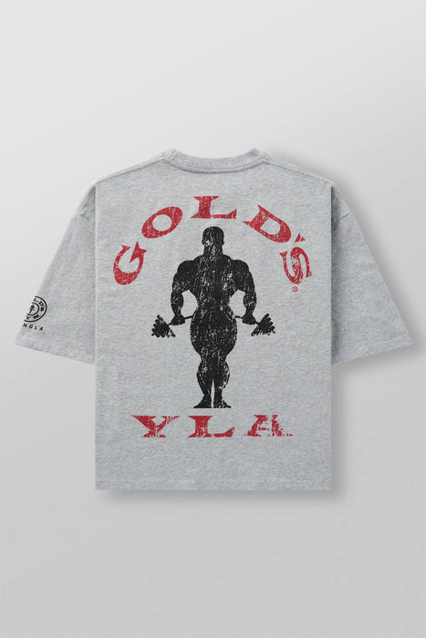 4002 GOLDS GYM NEW AGE TEES HEATHER GREY