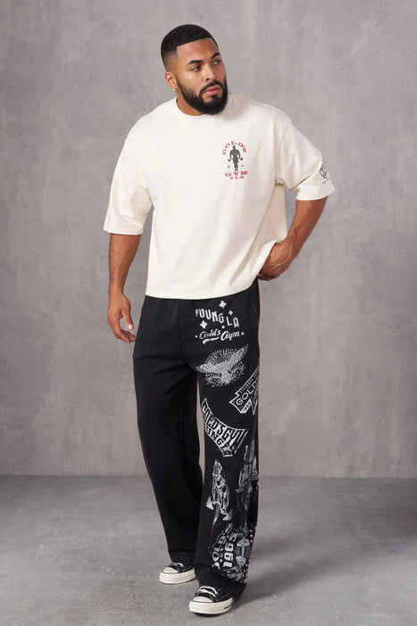 4002 GOLDS GYM NEW AGE TEES OFF-WHITE