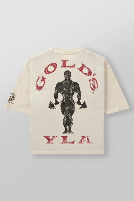 4002 GOLDS GYM NEW AGE TEES OFF-WHITE