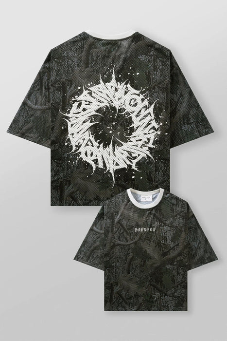 4073 - CYCLONE JERSEY BLACK DARK TREE CAMO