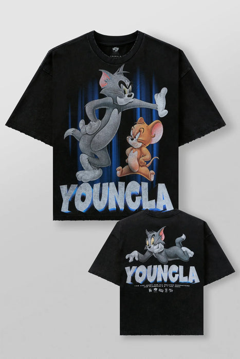 4082 - TOM & JERRY TEES - MONOCHROME