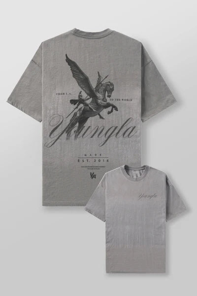 4118 - WARRIOR TEES GREY WASH