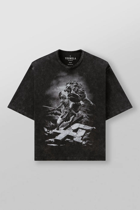 4122 - GLADIATOR TEES - BLACK WASH