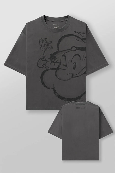 4195 - POPEYE TEES - CHARCOAL