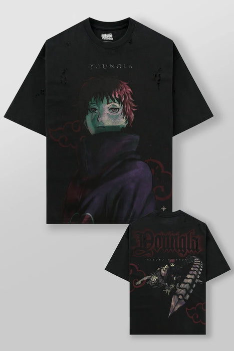 4318 - Naruto Distressed Tees - Sasori