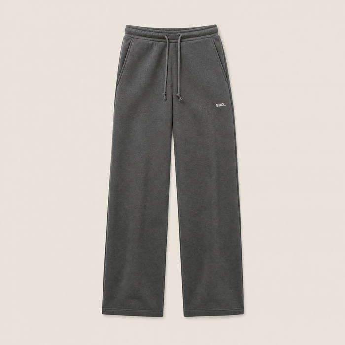 Cosy Luxe Straight Leg Regular Joggers-Onyx Grey