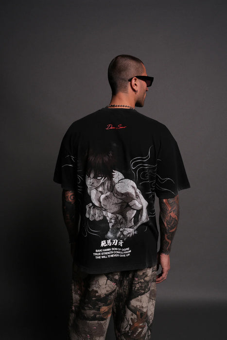 The Champion "Premium" Oversized Tee in Black