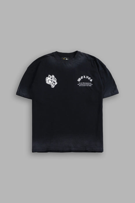 The Last Laugh "Premium" Oversized Tee - BLACK DRIFT WASH