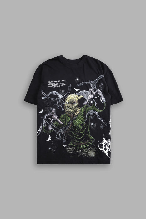 Scarecrow "Side-By-Side" Tee - BLACK