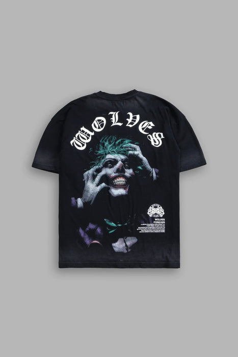 The Last Laugh "Premium" Oversized Tee - BLACK DRIFT WASH