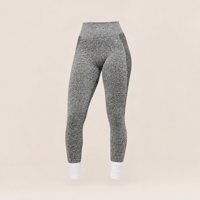 Flex High Waisted Leggings - Deep Petrol Blue/White Marl