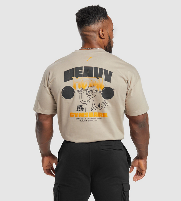 Heavy Metal T-Shirt - Brown