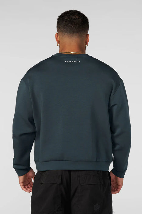 5075 - Old Money Crewnecks Drak Green