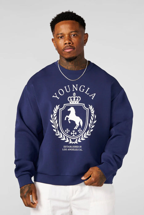 5075 - Old Money Crewnecks Navy