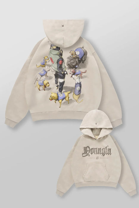 5083 - Naruto Stud Artwork Hoodies - kakashi