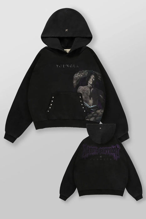 5083 - Naruto Stud Artwork Hoodies - Snake