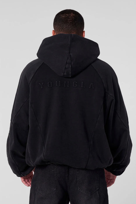 5094 - SUPERMAN SHIELD HOODIES - WASH BLACK
