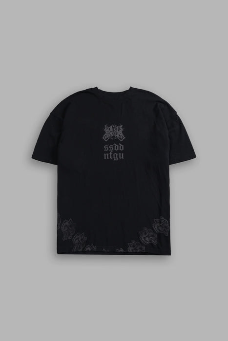 Darc Catwoman "Side By Side" Series Premium Oversized Tee - BLACK