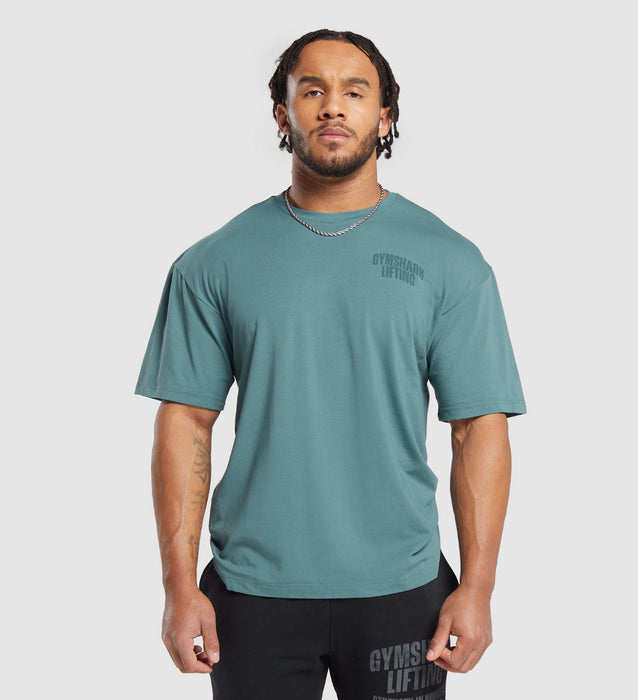 LIFTING T-SHIRT Denim Teal