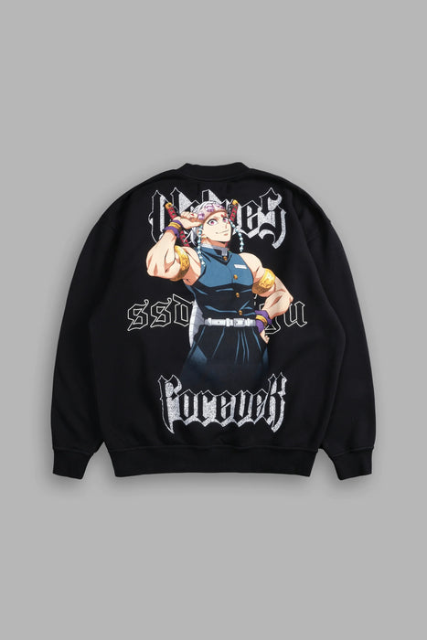 Breath Of Wolves London Crewneck in Black