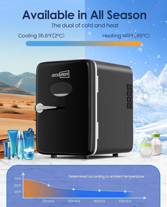 Refrigerador mini, 4 L - BLACK