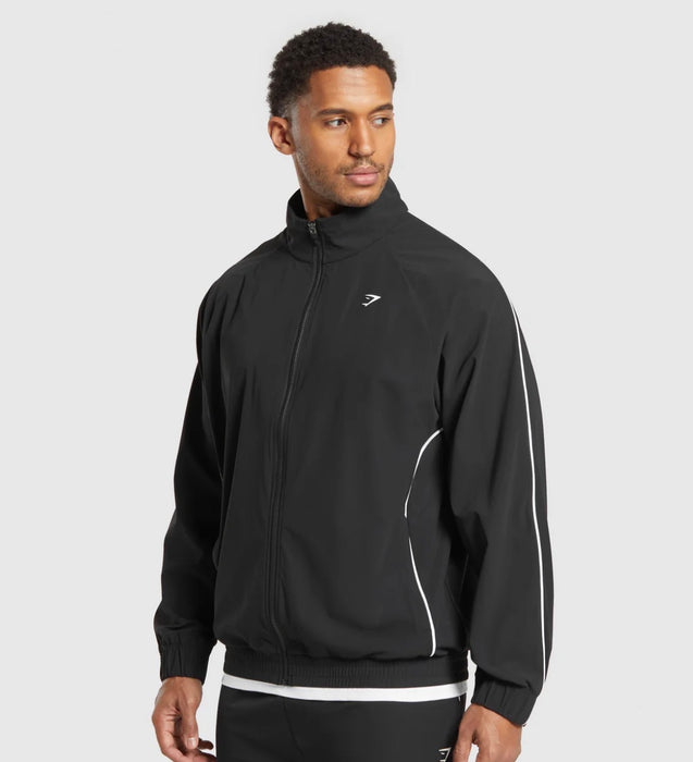 Gymshark Contrast Track Top - Black
