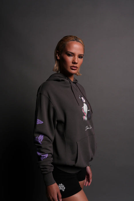 Butterfly Dance She "Dakota" Hoodie in Wolf Gray