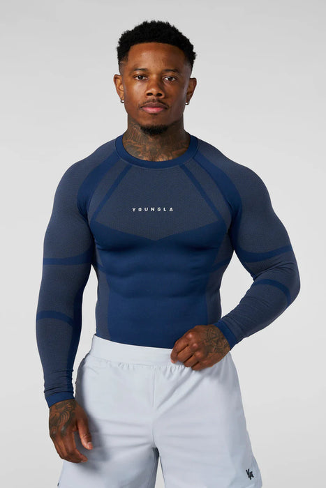 8055 - Apex Compression Longsleeves Navy