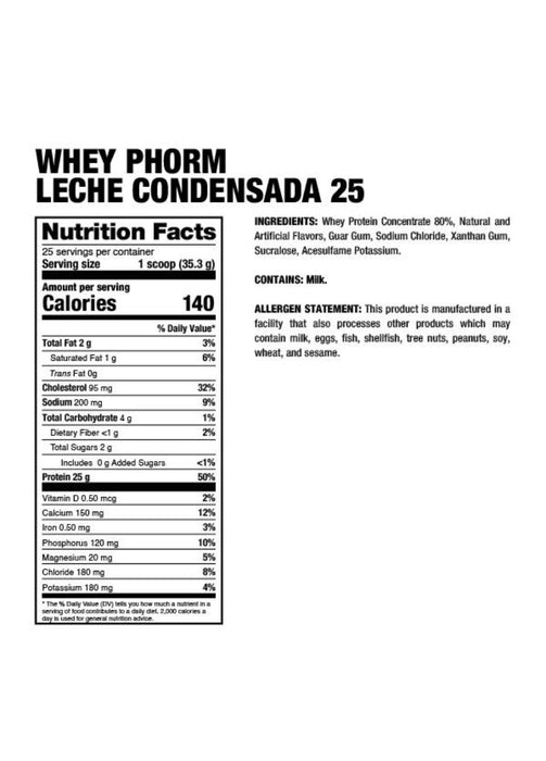WHEYPHORM - Leche Condensada
