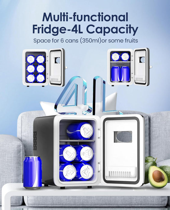 Refrigerador mini, 4 L - BLACK