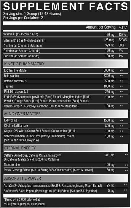 PREWORKOUT KROBAA MIND BENDING NUTRIFITT 21 SERVIDAS