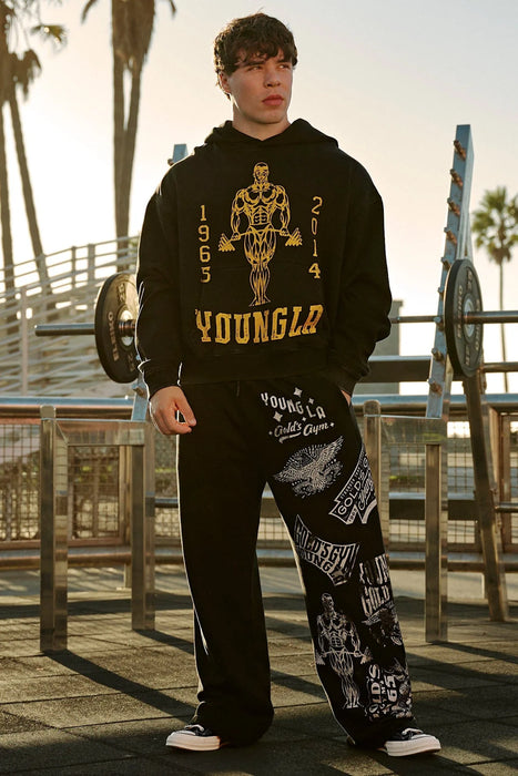 5152 - Golds Gym New Age Pullovers / Black Wash