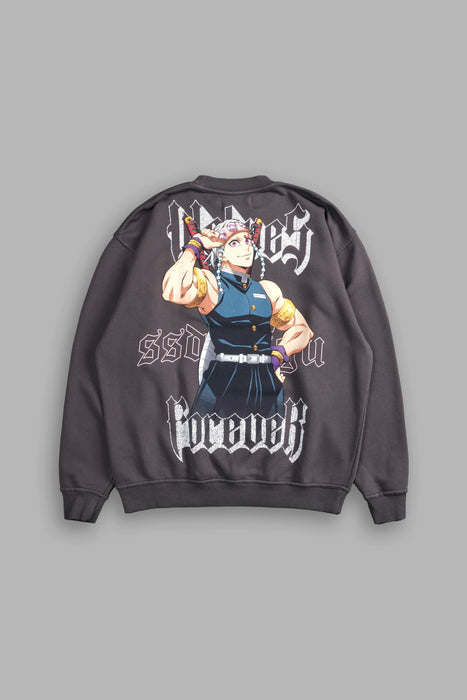 BREATH OF WOLVES LONDON CREWNECK - WOLF GRAY