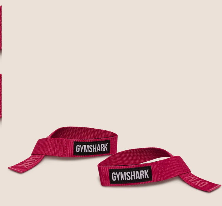 Gymshark Silicone Lifting Straps - Build Pink