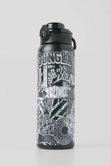 9007 GRAFFITI WATER BOTTLES BLACK