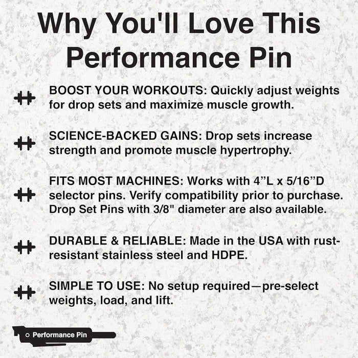 PERFORMANCE PIN - Black 5/16"