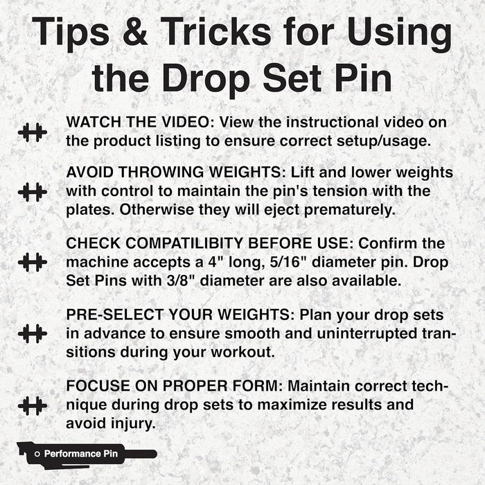 PERFORMANCE PIN - Black 5/16"