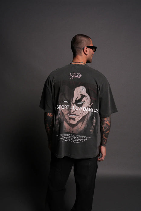 (1 Of 500) Wrath of Ogre "Premium" Oversized Tee in Wolf Gray