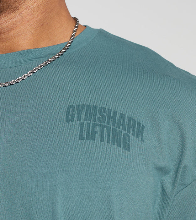 LIFTING T-SHIRT Denim Teal