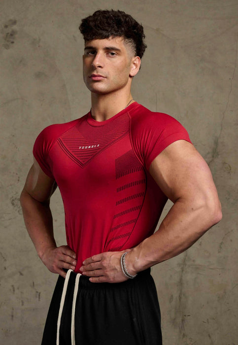 465 SUPERHERO COMPRESSION TEES RED