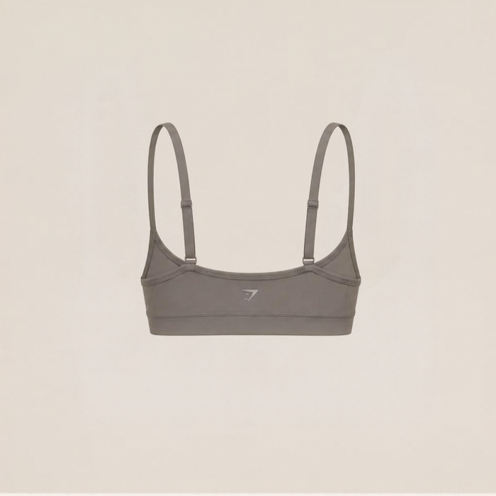 Gymshark FeatherForm™ V-Neck Bralette - Cool Brown
