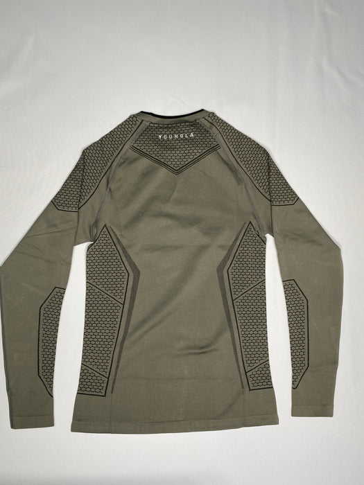 8004 - BATMAN COMPRESSION LONGSLEEVES - GREY GREEN