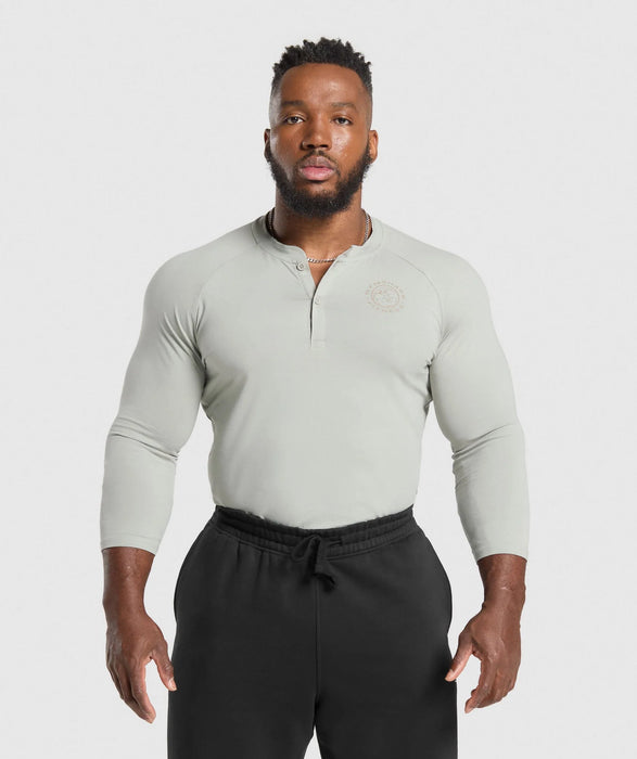 Legacy Henley - Stone grey
