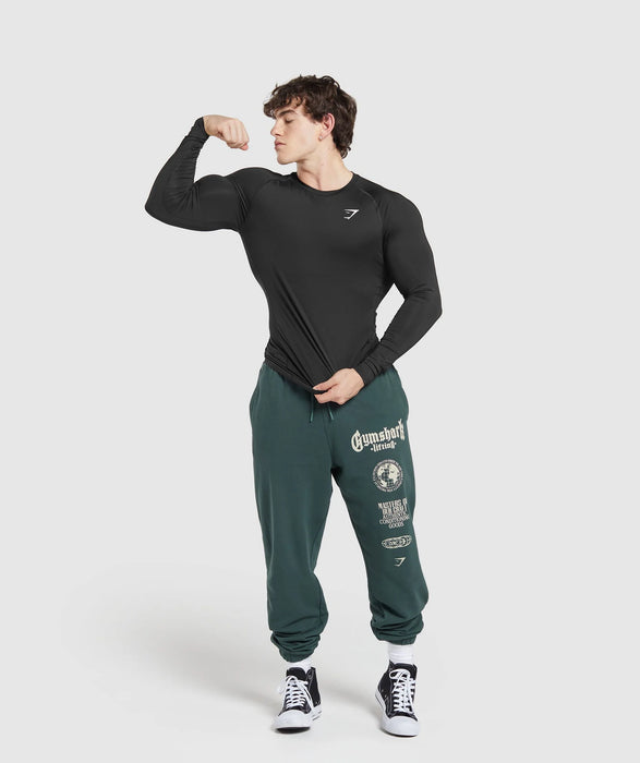 Global Lifting Oversized Pants - Green