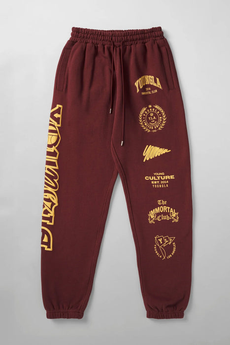 204 - Immortal Killer Joggers Burgundy