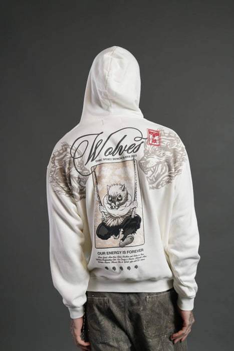 Will of the Beast "Pierce" Hoodie in Cream