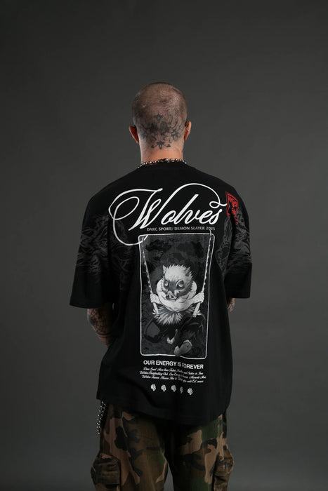 Will of the Beast "Premium" Oversized Tee in Black