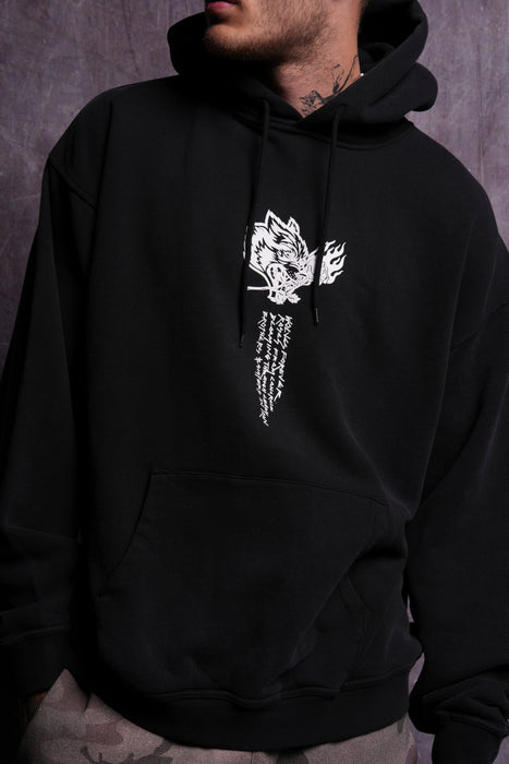 ETERNAL FIRE "BISHOP" HOODIE - BLACK