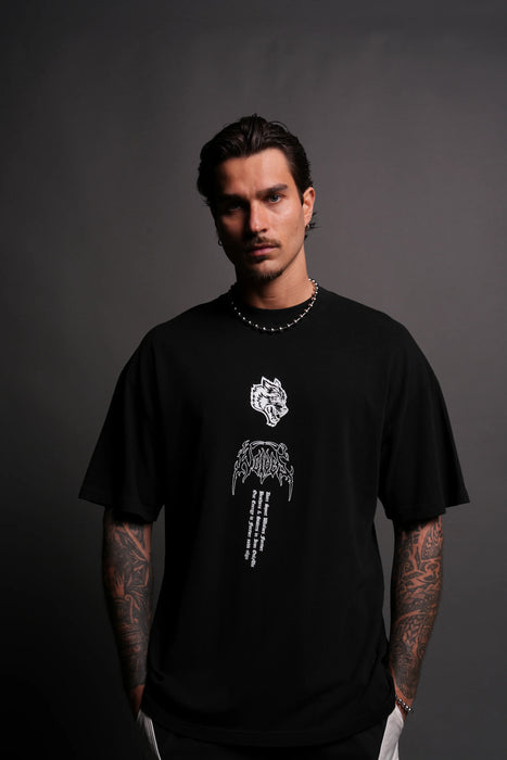 GYOMEI "PREMIUM" OVERSIZED TEE - BLACK
