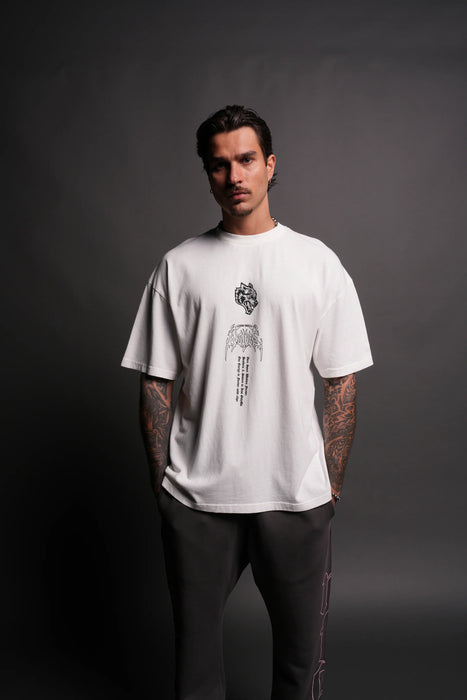 GYOMEI "PREMIUM" OVERSIZED TEE - CREAM